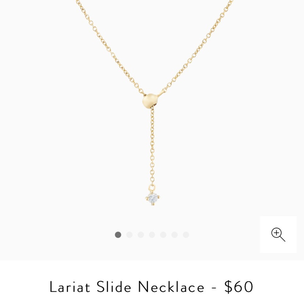 Mejuri lariat slide necklace